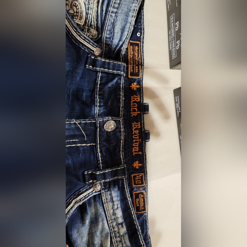 Mens Rock revival Jeans